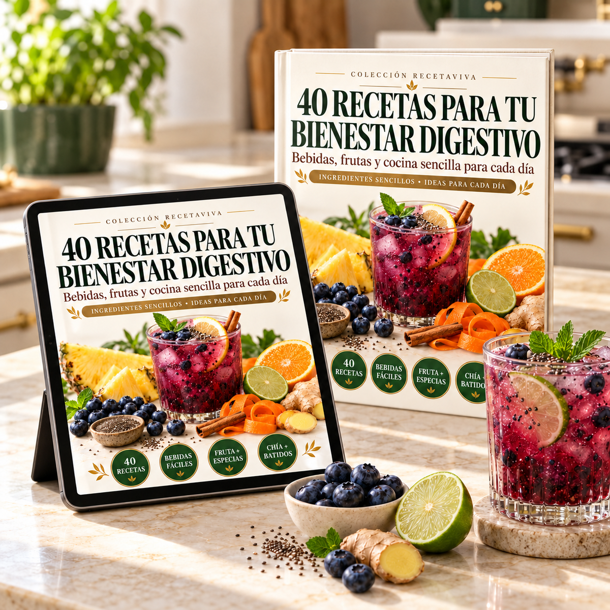 40 recetas para tu bienestar digestivo: bebidas, frutas y cocina sencilla — imagen 3