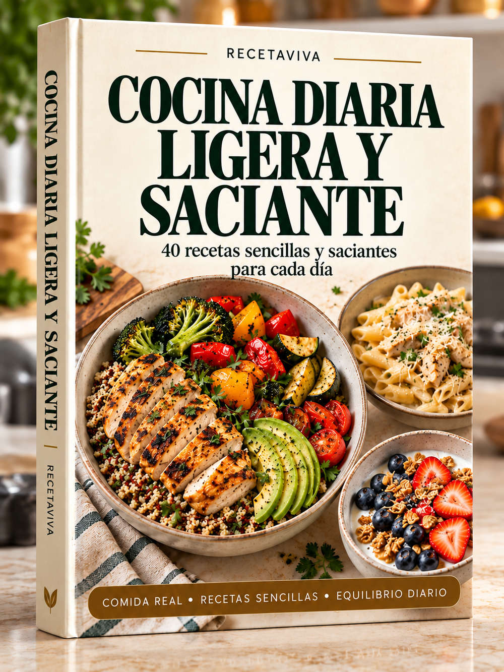 Cocina diaria ligera y saciante: 40 recetas para cada día