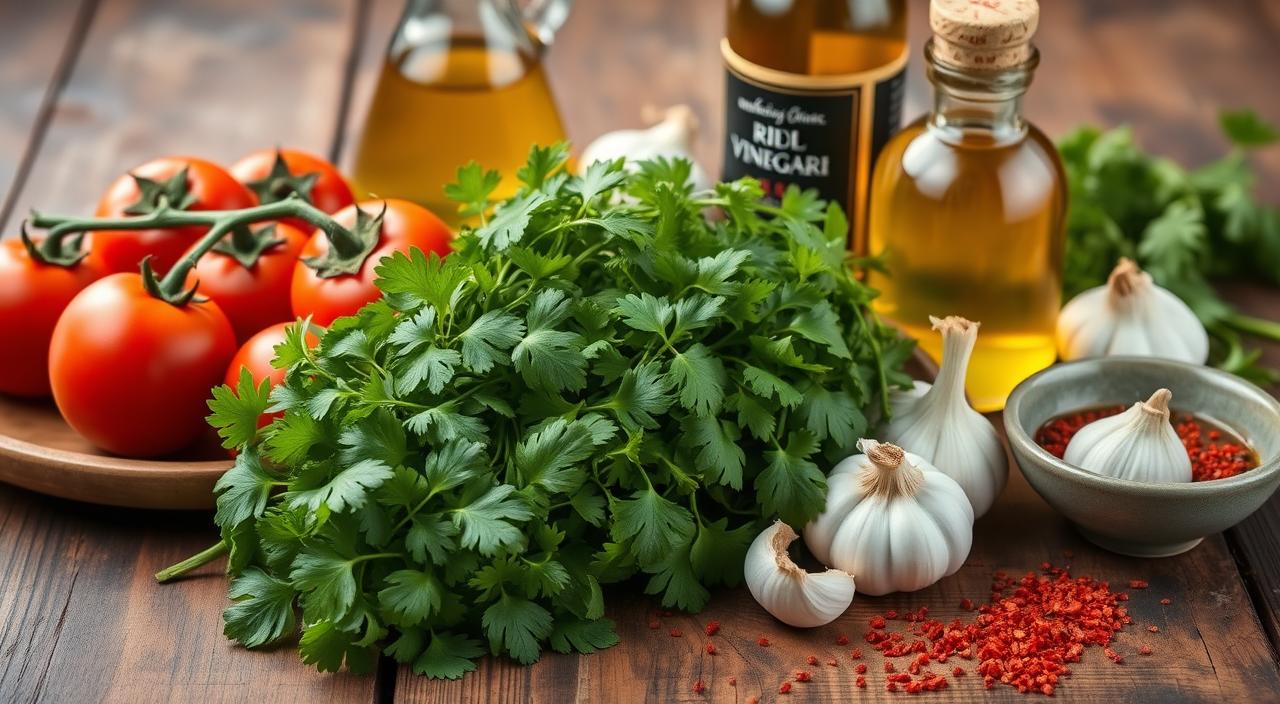 Receta de salsa chimichurri argentina auténtica